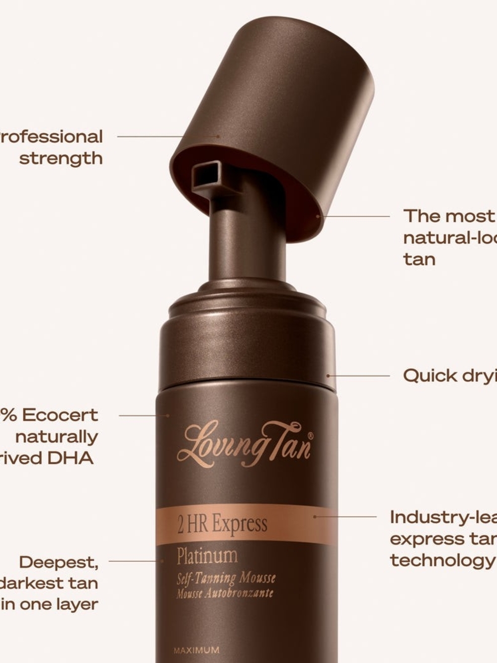 Loving Tan Platinum 2 Hr Express With Applicator Mitt - Picture 2 of 3